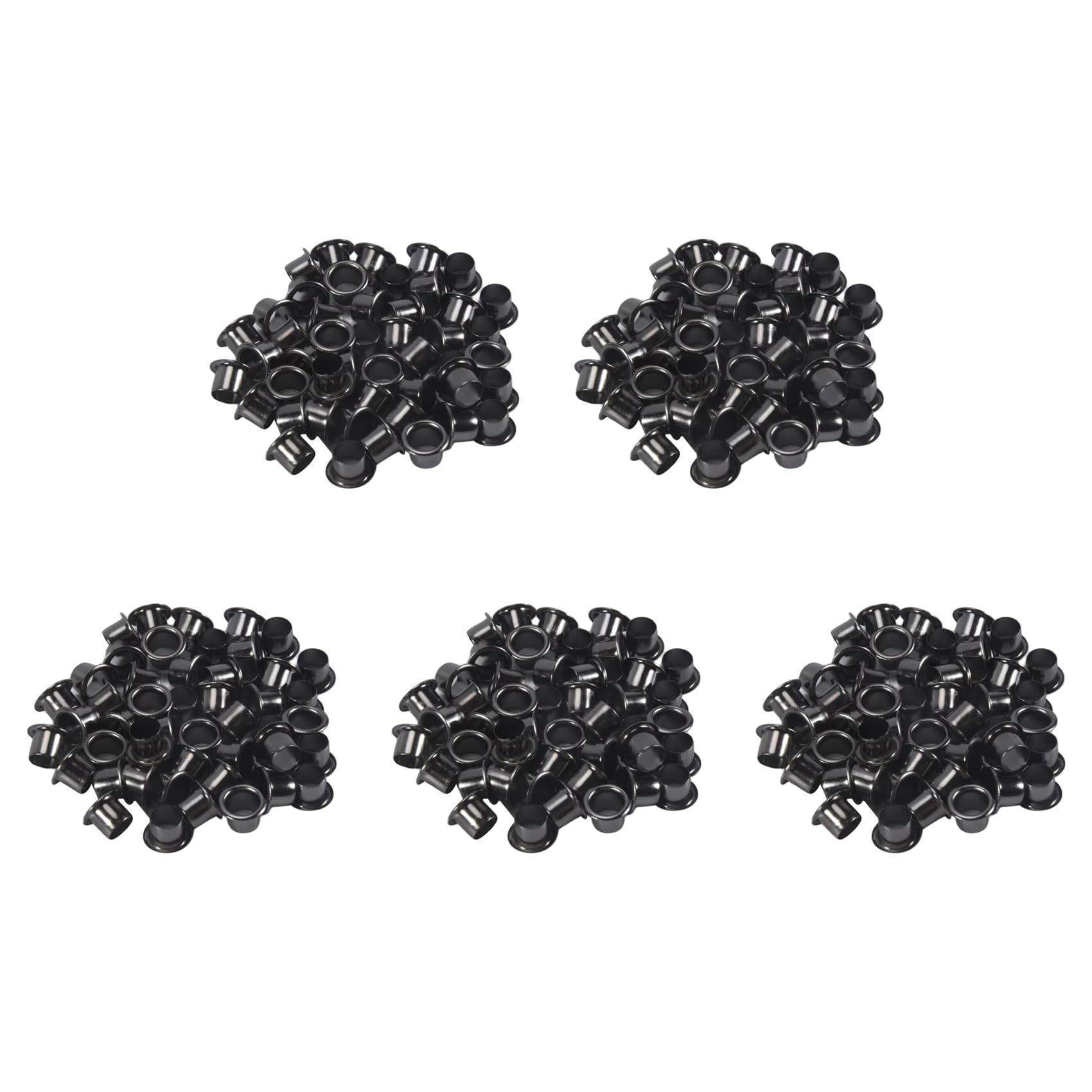 Jnchdghwa Silver-Black 250Pcs Eyelets For Diy Kydex Sheath 6Mm Rivet Hand Tool Parts Eyelet Hole Punch Tool Kit