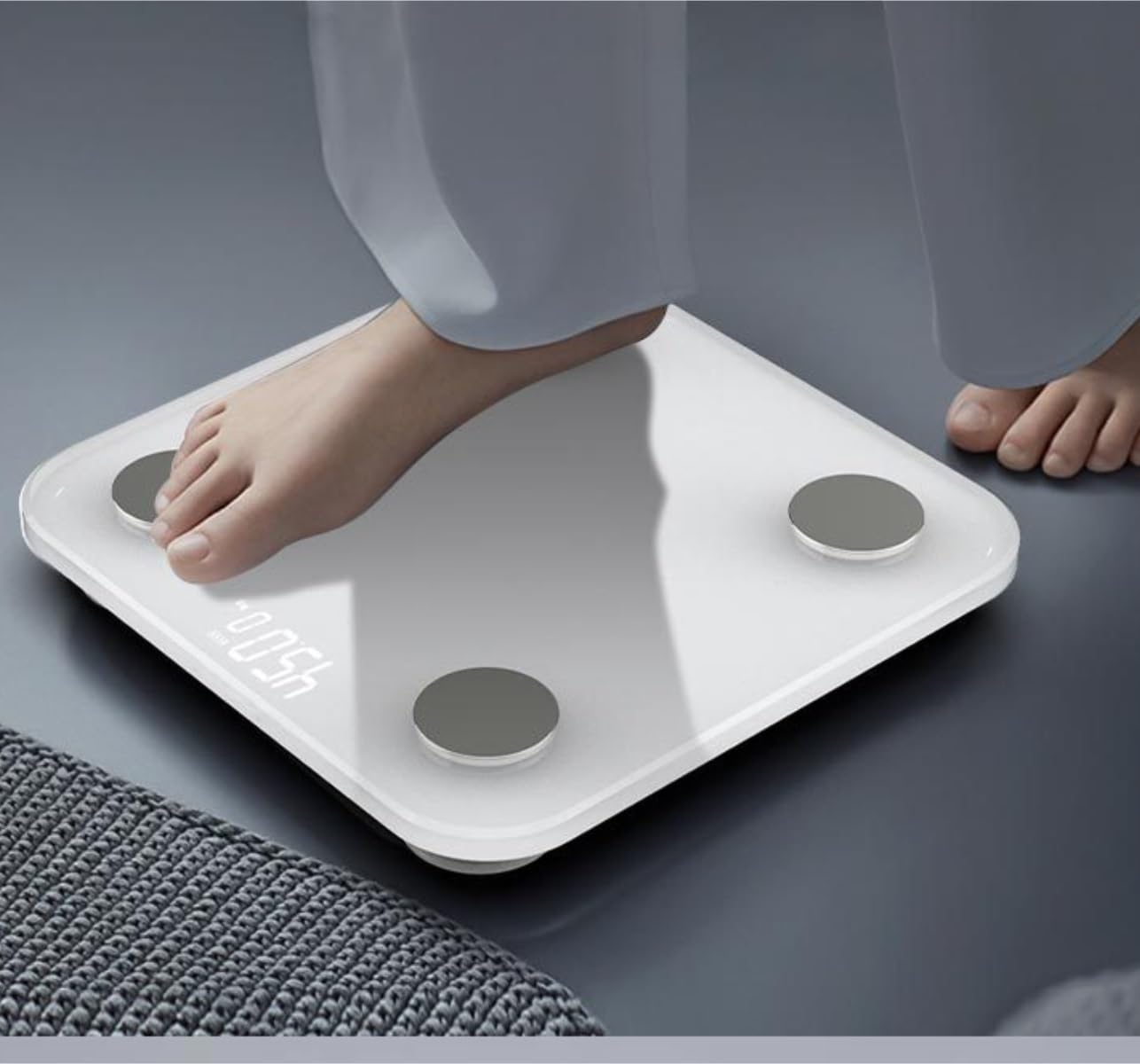 Body Fat Scale, Waga Łazienkowa Z Ładowaniem USB, Cyfrowa Waga Do Pomiaru Tkanki Tłuszczowej, Wielofunkcyjna Body Weight Bathroom Scales(Black)