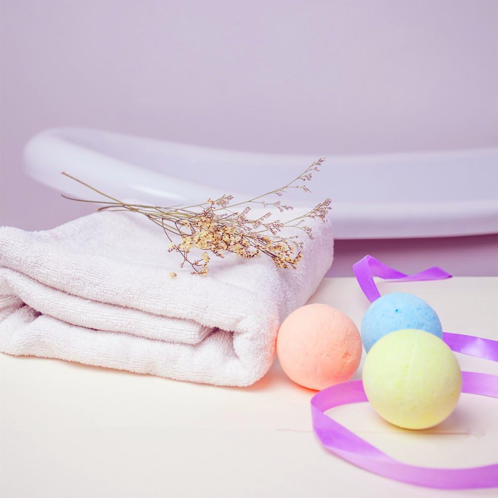 LADO PETRA Essential Oil Bath Bombs Set, 2. 8 ounces (Set of 12)