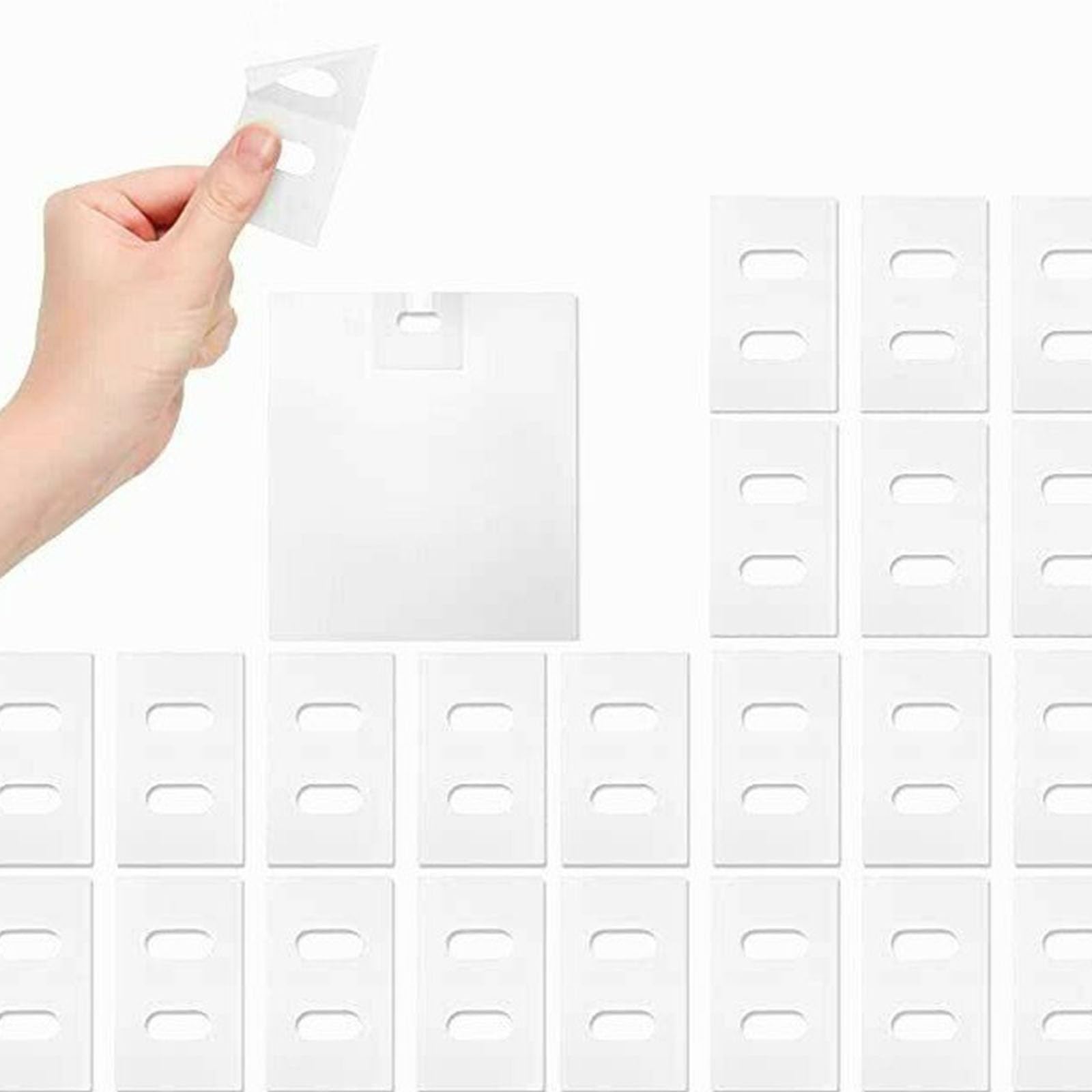 COYENRAT Pack of 10 Vertical Blind Repair Tabs Clear Venetians Fixer Vertical Blind Replacement Slats Repair for Homes & Offices