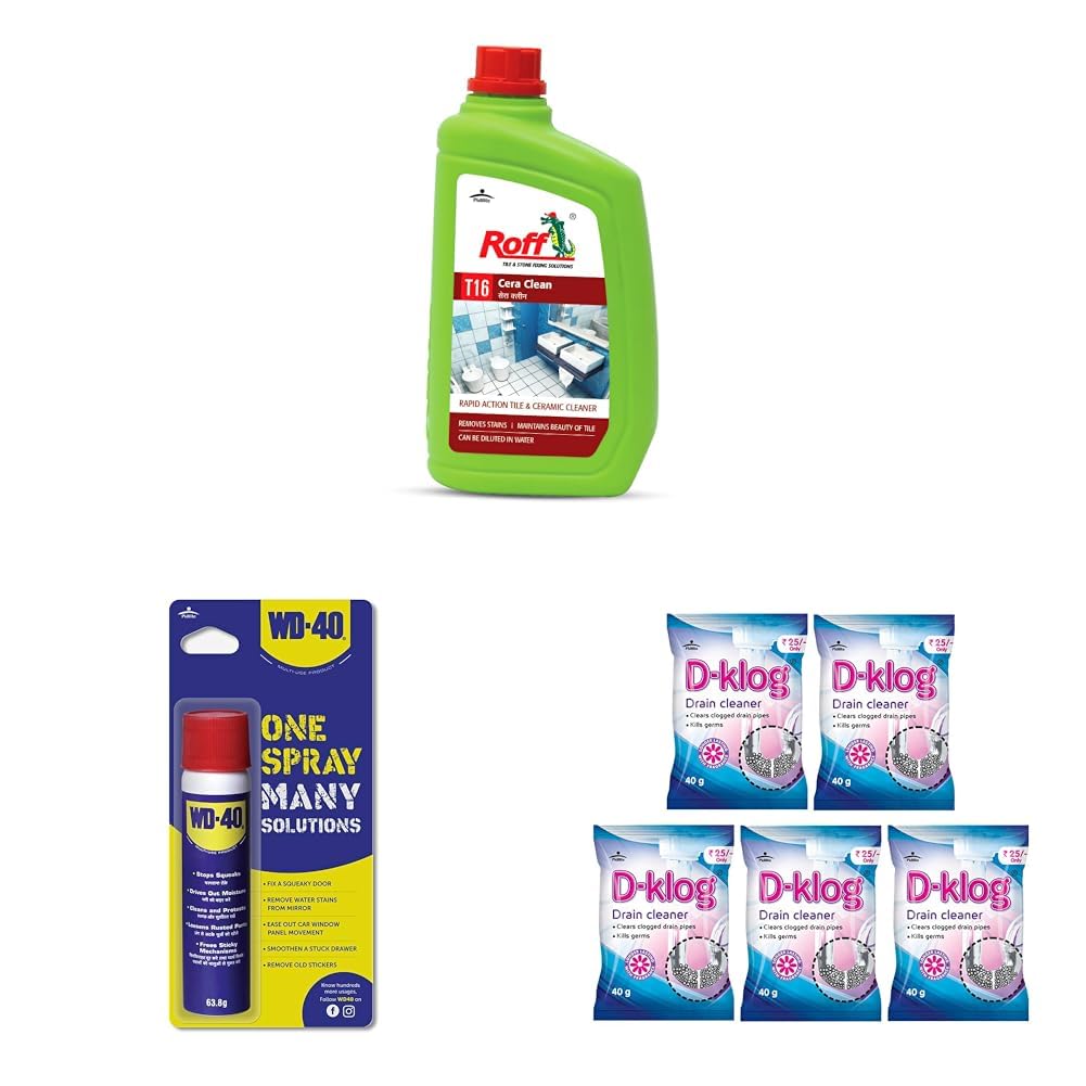 Pidilite Roff Cera Clean All Purpose Tile, Floor & Wall Cleaner ‘1 Litre’, Advance Tile Cleaner for