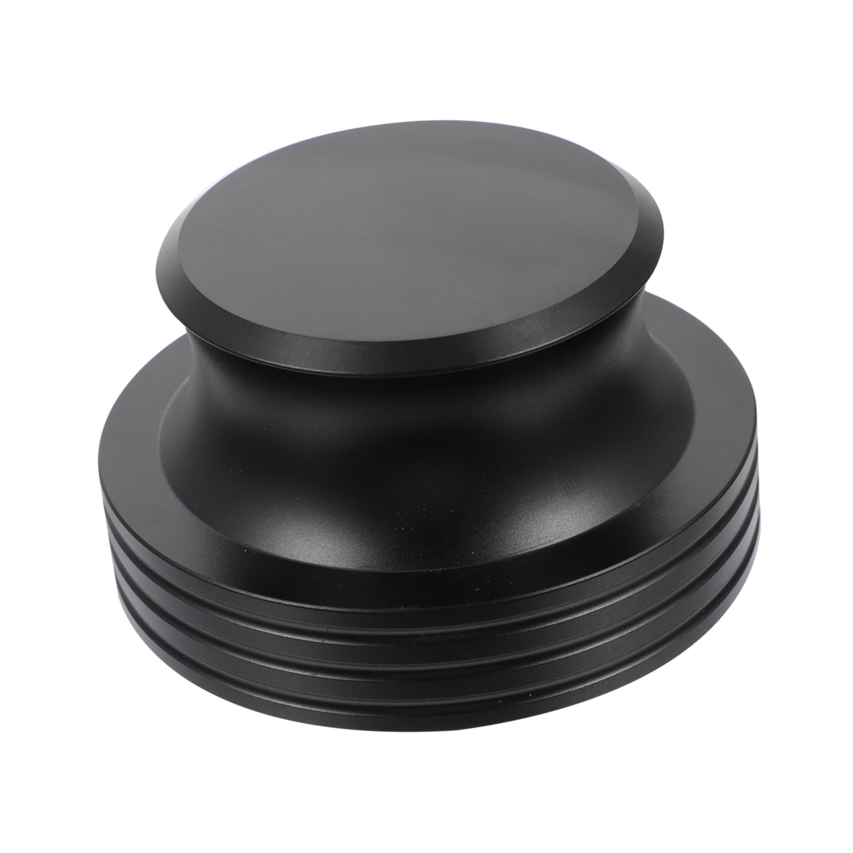 NUOBESTY Estabilizador Calidad de Vinilo de Aluminio Negro de Discos Duradero Accesorio Que Mejora la Sonido y Mantiene la Velocidad Estable para Tocadiscos