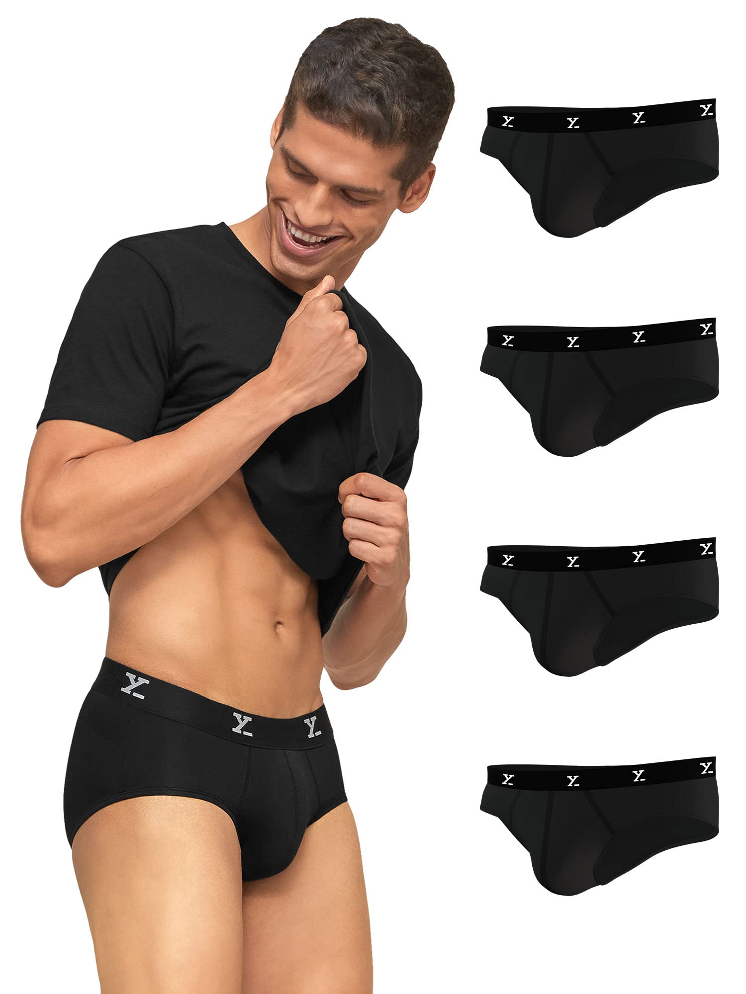 XYXX Men's IntelliSoft Antimicrobial Micro Modal Ace Brief