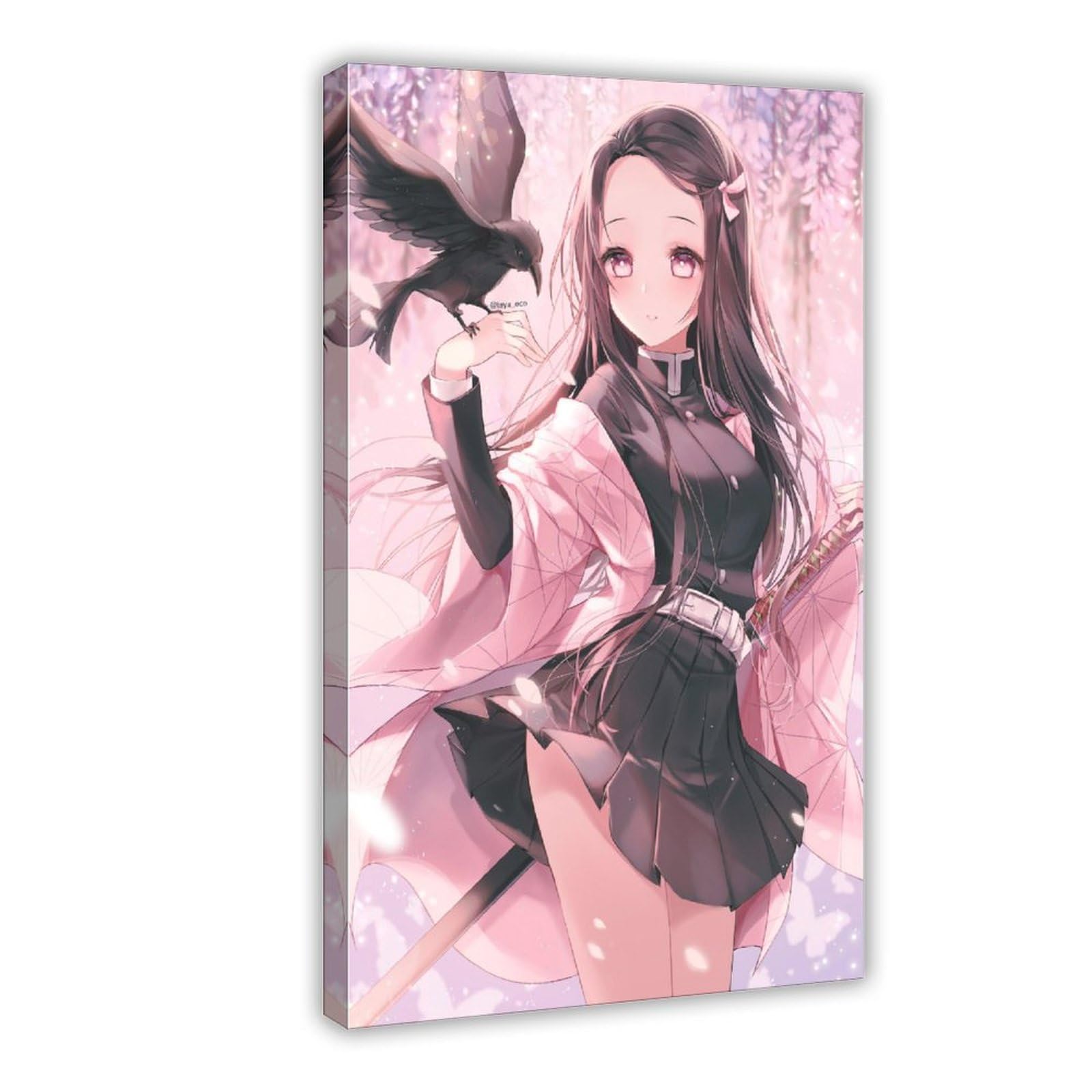 VZRSQZK Poster de l'anime Demon Slayer Kamado Nezuko - Peinture décorative sur toile - Décoration moderne pour chambre à coucher - 50 x 75 cm