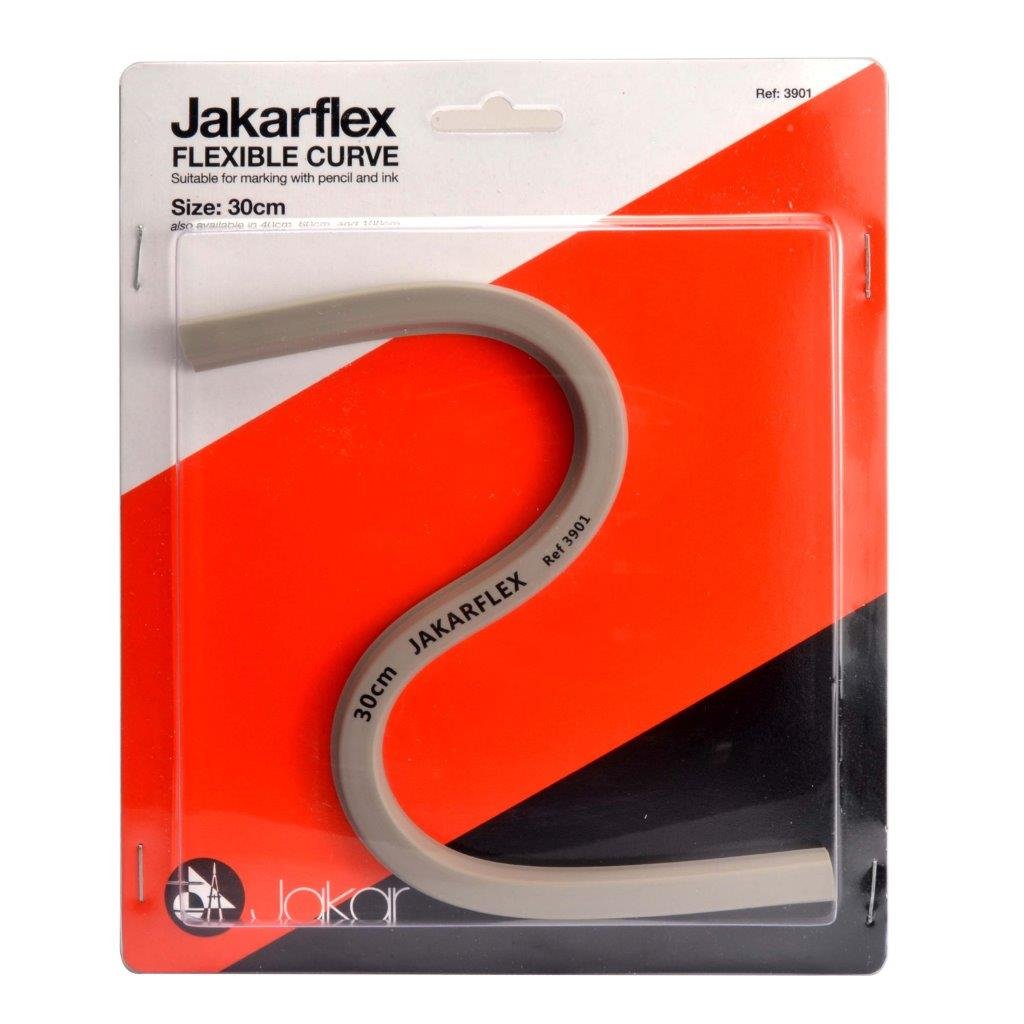 Jakar 1 Of Each (30Cm 40Cm 60Cm 1M) Flexible Curves French Drafting Drawing Flexi Curve Design