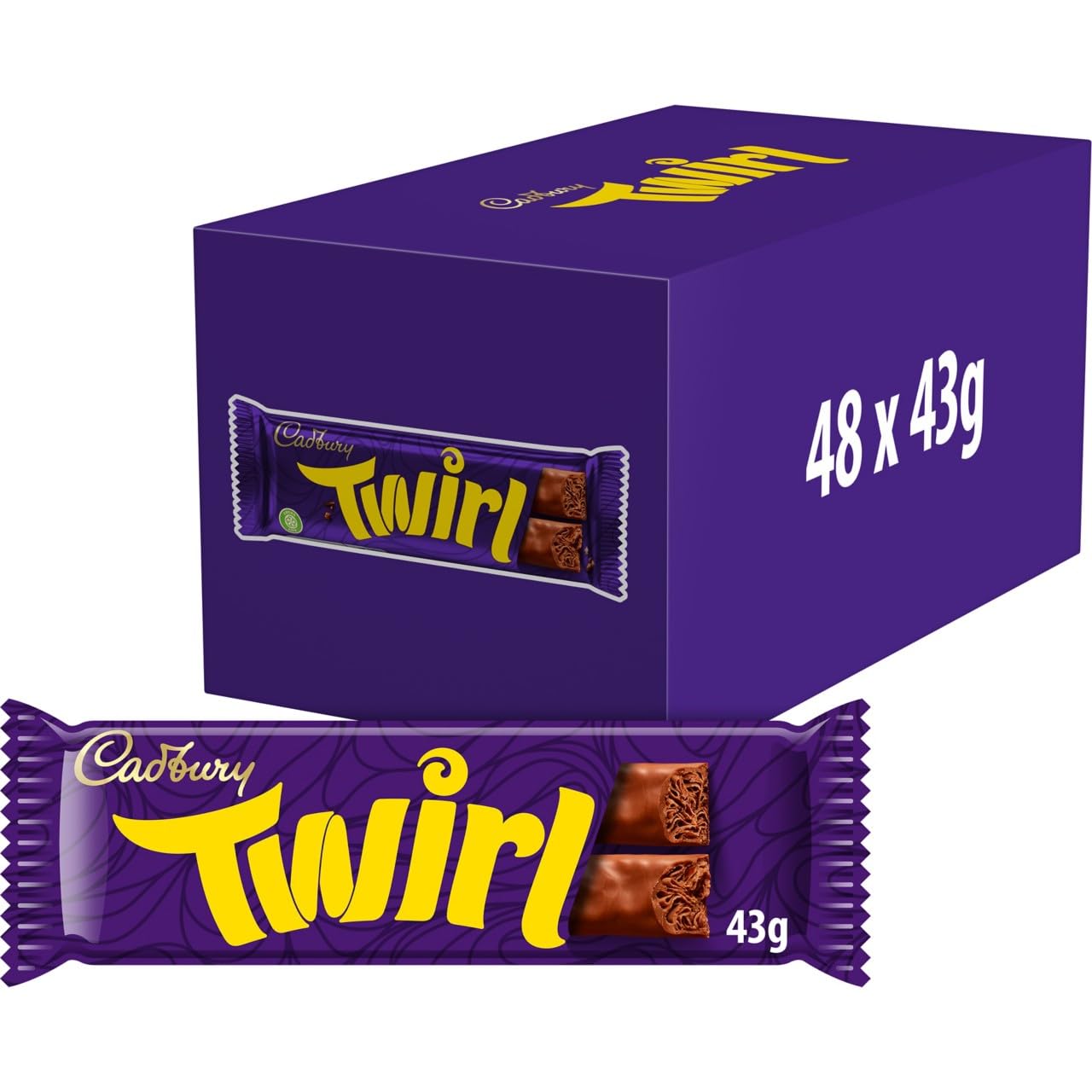 Cadbury Twirl Chocolate Bar, 43 g