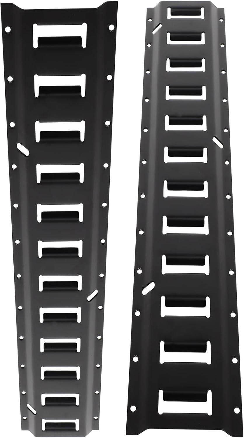 2set E Track Tie Down Rail Kit 3 Foot Steel Rails Secure Cargo Heavy Duty Etrack Rails Heavy Loads Up to 2000 lbs for Motorcycle Tie Downs ATV Mountings Garages Vans Trailers