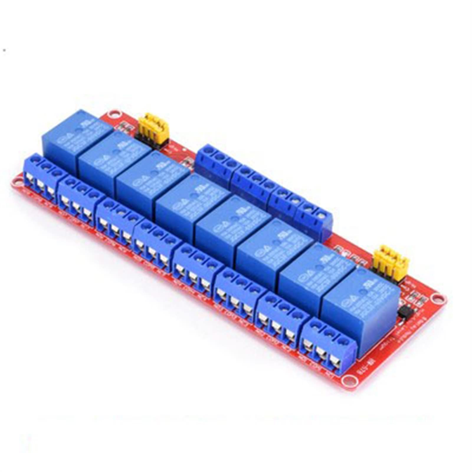 Módulo de relé 5V 12V 24V con salida optoacoplador 1 2 4 6 8 16 vías for control equipos automatización WXRKDZ(24v 4 Channel Relay)