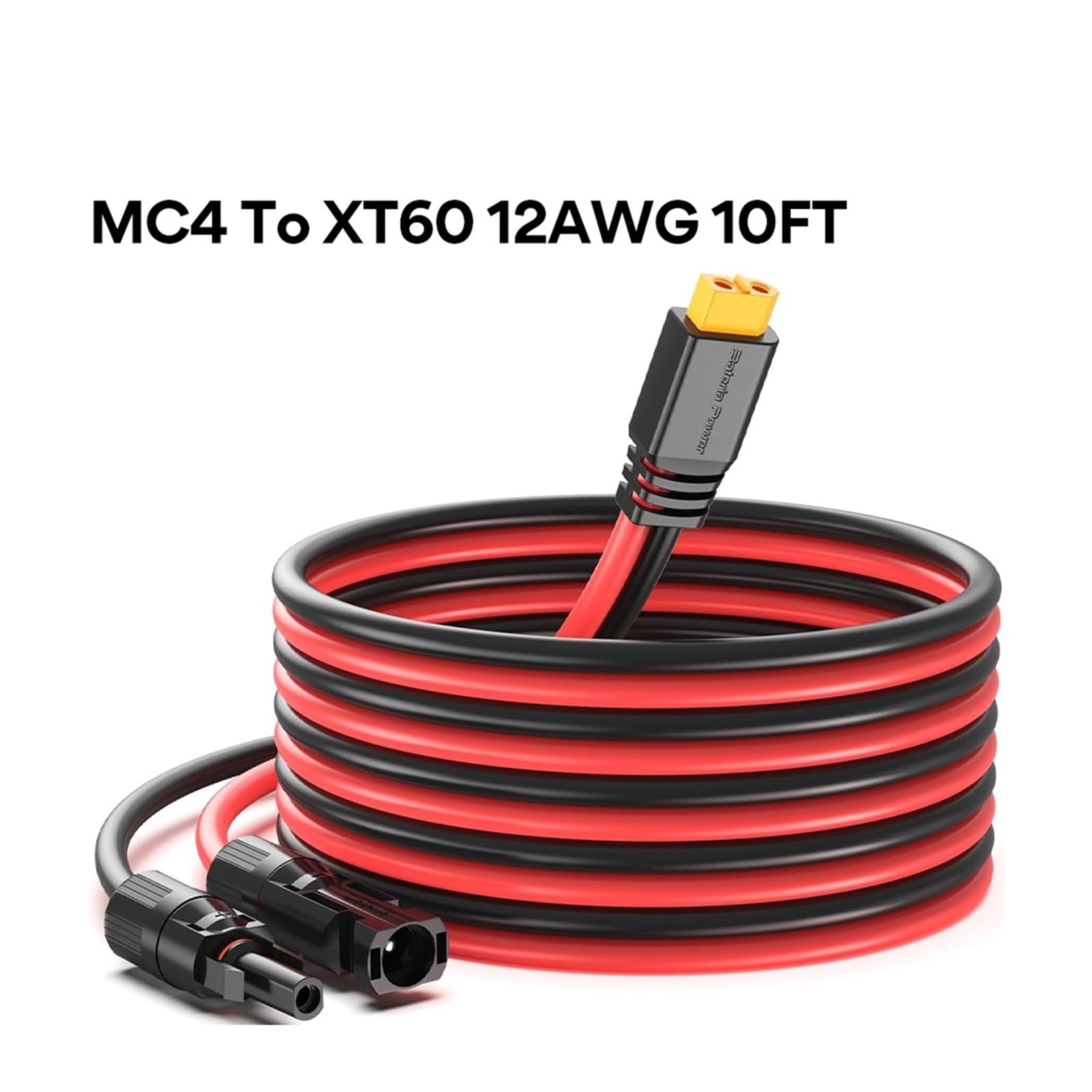 Wtyczka i gniazda z kablami, kabel solarny na XT60, przedłużacz do ładowania, 12 AWG, 10 stóp, wtyczka solarna na XT60 kabel adaptera do panelu słonecznego na baterię LiFePO4