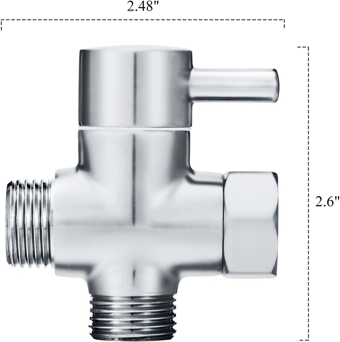 Sneatup Solid Brass 3-way G1/2 Shower Diverter