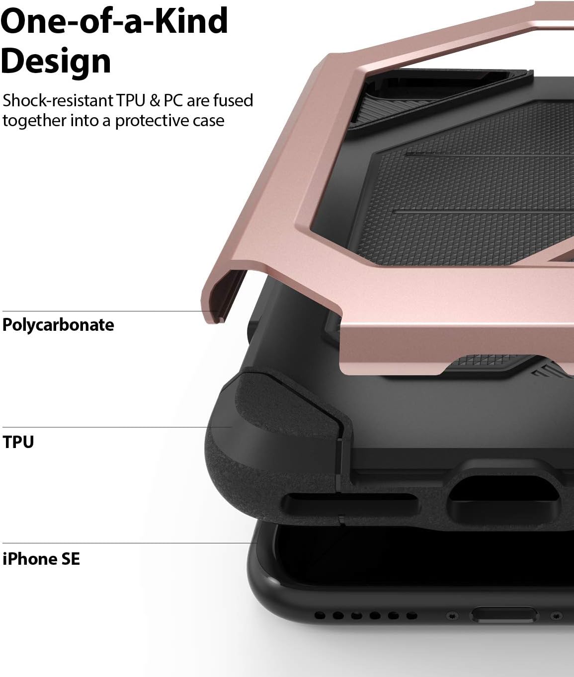 Ringke Max Case Designed for iPhone 7/8 / SE 2020 (4.7-Inch) - Rose Gold