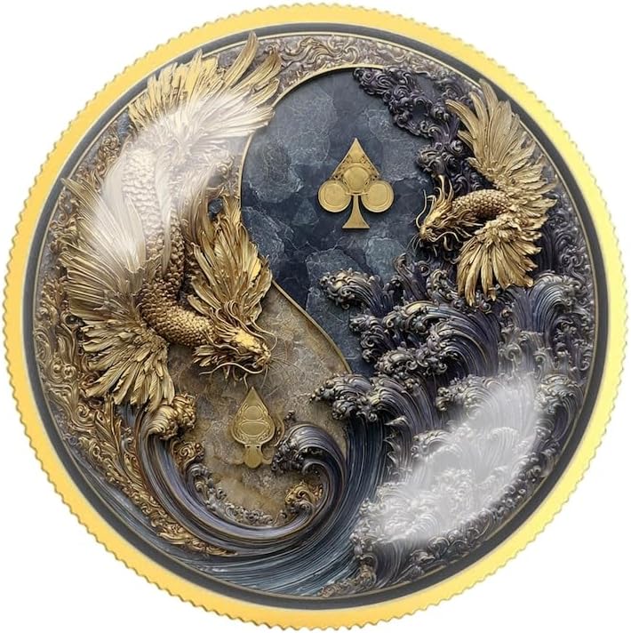 Golden Eagle Sobriety Coin | Personalized AA NA Recovery Token | Custom Name Sobriety Date | Gold or Silver | Sobriety Chip Gift (Silver)