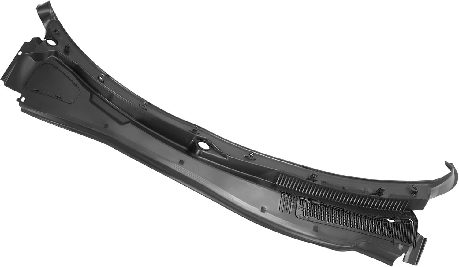 KUAFU Front Windshield Wiper Cowl Panel Motor Cover Compatible with 2005-2010 Dodge Charger Magnum Chrysler 300 Replacement for 4805834AD Window Wiper Panel Molding Trim Vent Grille Black