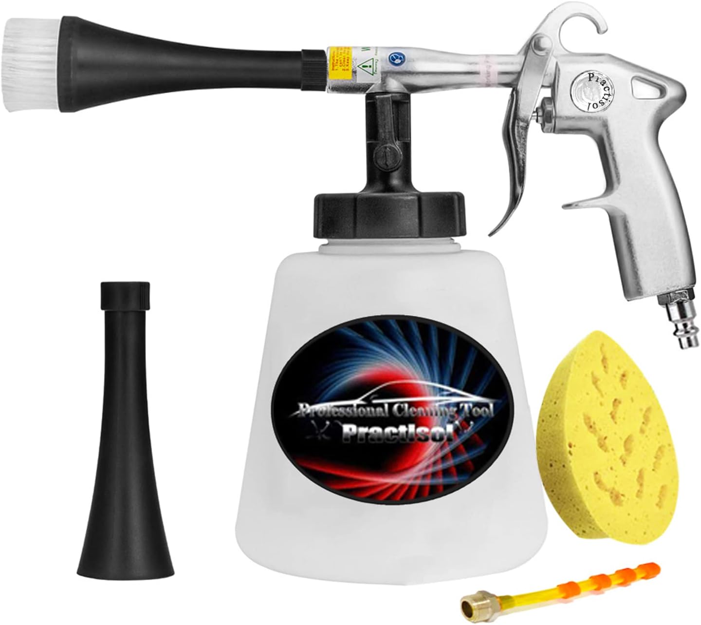Practisol Interior Car Detailing Kit, Air Gun Blow Out Tool