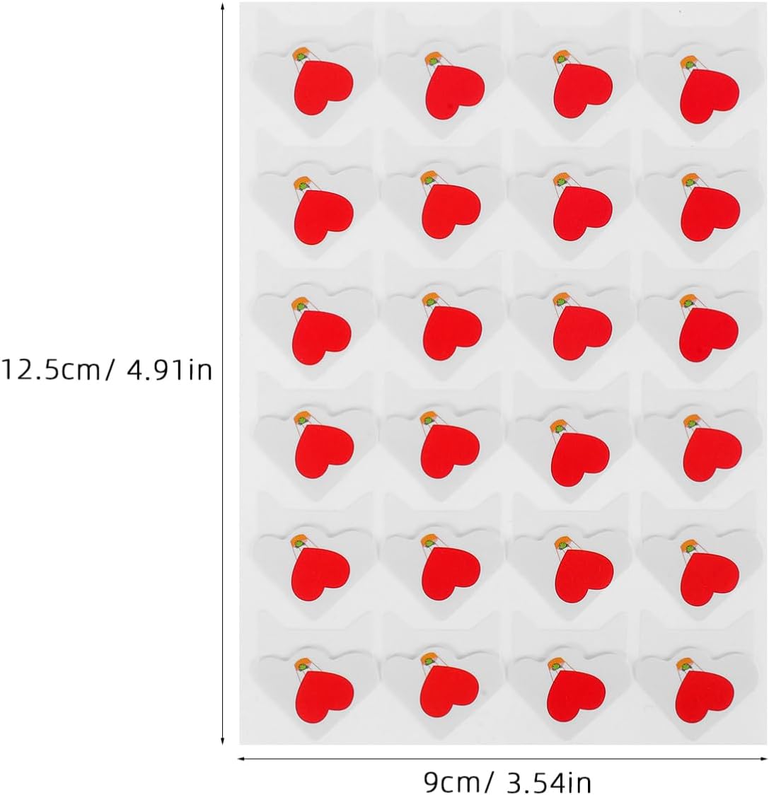 SEWOART 6 Sheets Self Adhesive Photo Corners with Heart Pattern Vintage Stickers for Scrapbooking Memory Books and Journals Effortless Photo Placement and Durable Adhesive for Creative