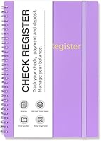 Vista 7 de Registros de cheques para chequera personal, libro de registro de cheques de doble espiral, planificador de presupuesto con registro de cheques