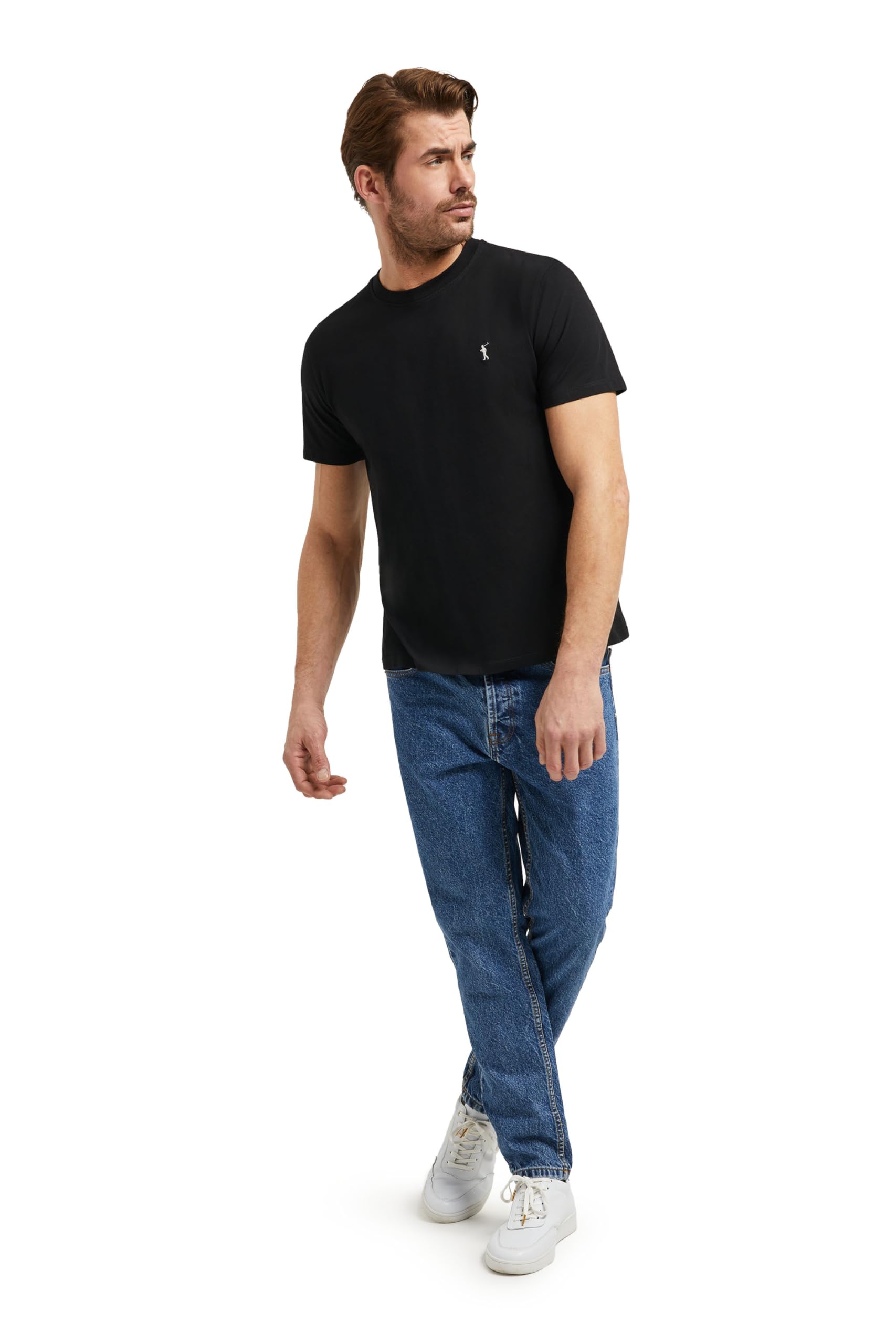 Polo Club Maglietta Basic Cotone con Logo Ricamato Uomo - T-Shirt for Men