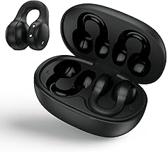 Bluetooth 5.4 Wireless Earbuds, Clip Open Ear Sport Earbuds with Built-in Microphone, HiFi Sound with Wireless Digital Display for Training, Clip-on Headset for Deportation/Travel/Study