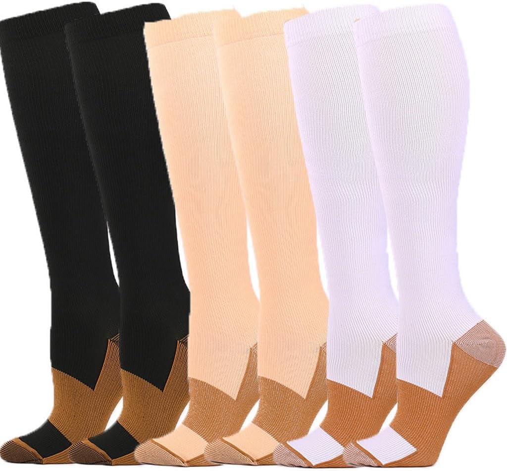 Long Compression Socks Outdoor Cycling Solid Color Tube Sports Elastic