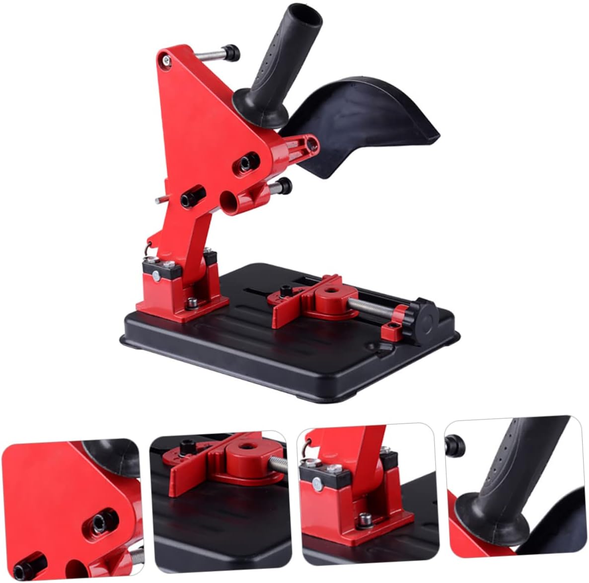 Lurrose 1Pc Angle Base Angle Stand for Angle Grinder Multi Angle Cutting Holder Lightweight Heat Resistant Bracket Easy Installation Versatile Use for Grinding Tools