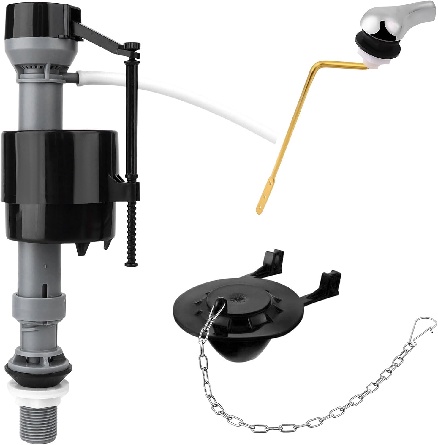 Universal Toilet Flusher Replacement Kit Toilet Flush Flapper Repair ...