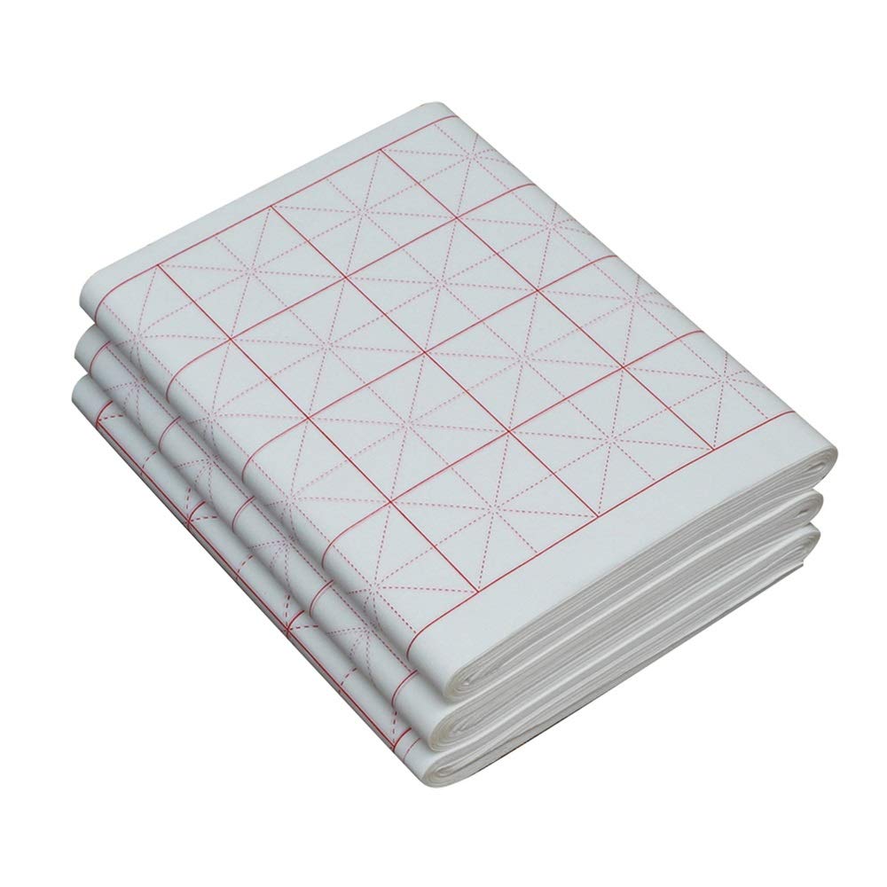 Papel Xuan semicrudo entrecruzado blanco de 100 hojas para caligrafía