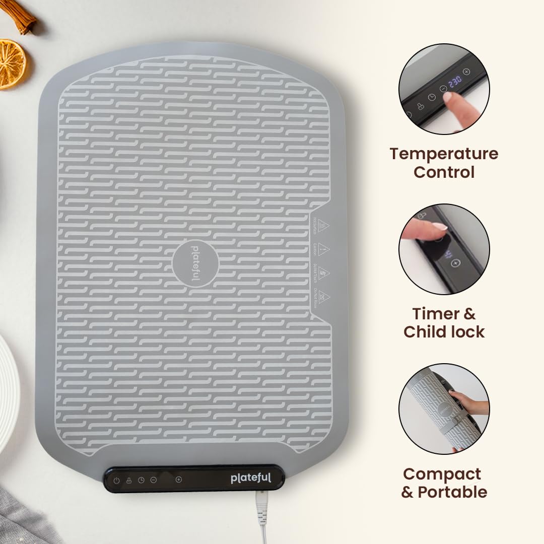 Food Heating Mat for Bufet Party Electric Heating Tray / Nauszniki Na Blat Podgrzewacz Uszy Ciepła Tacka Do Przechowywania Naczyń