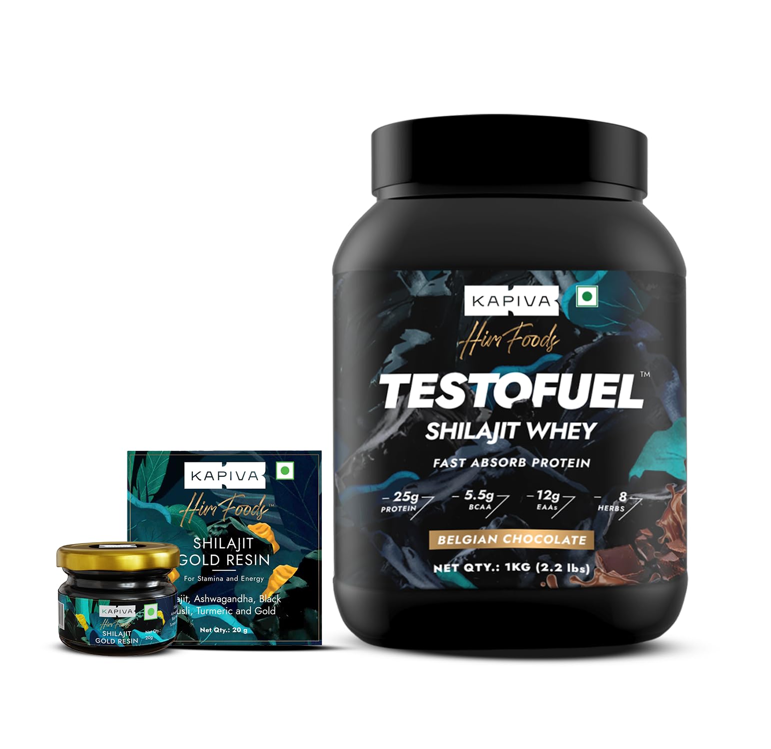 Kapiva Gym Power Packed Combo | Shilajit Gold Resin & Testofuel Shilajit Whey Protein - Chocolate | Boosts stamina & gym performance | 100% Ayurvedic (B0CQ2VYVYP) Amazon Price History, Amazon Price Tracker