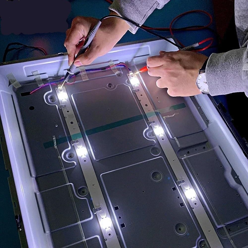 Tira Luminosa Tv LED SMD 3V 6V Con Filtro Lente Óptica Para Reparación Televisores 32 A 75 Pulgadas. Incluye Cable 2 M Accesorios Para Tira Retroiluminación