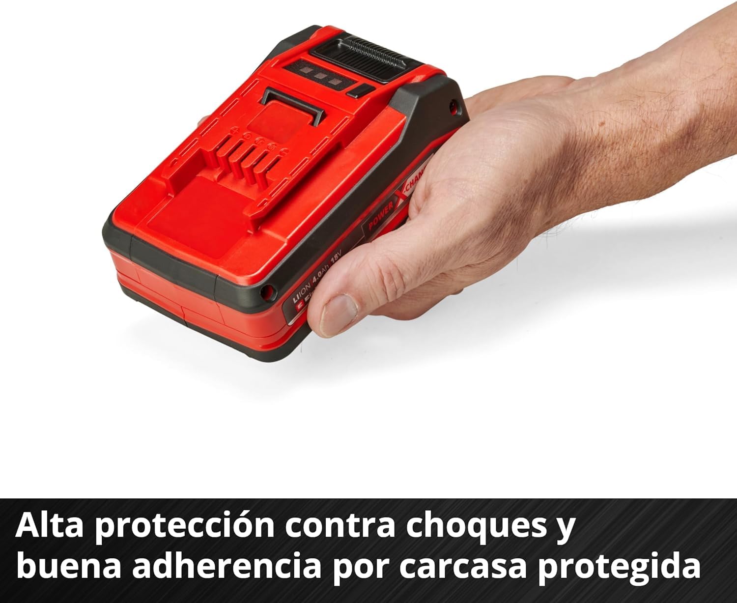 Original Einhell Batería 4 Ah Power X-Change Plus (18 V, Iones Li, de Uso Universal para Todos los aparatos Power X-Change, Control de Nivel de Carga, Twin-Pack, Incl. 2 baterías 4 Ah, sin Cargador)