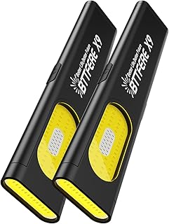 2-Pack Slim USB-C 675-Lumen Pocket Flashlights — Magnetic Base & Clip, IPX4 Rechargeable
