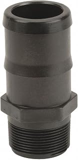 Banjo Barbed x MNPT Adapter, Polypropylene, 2" Barb Size, Black