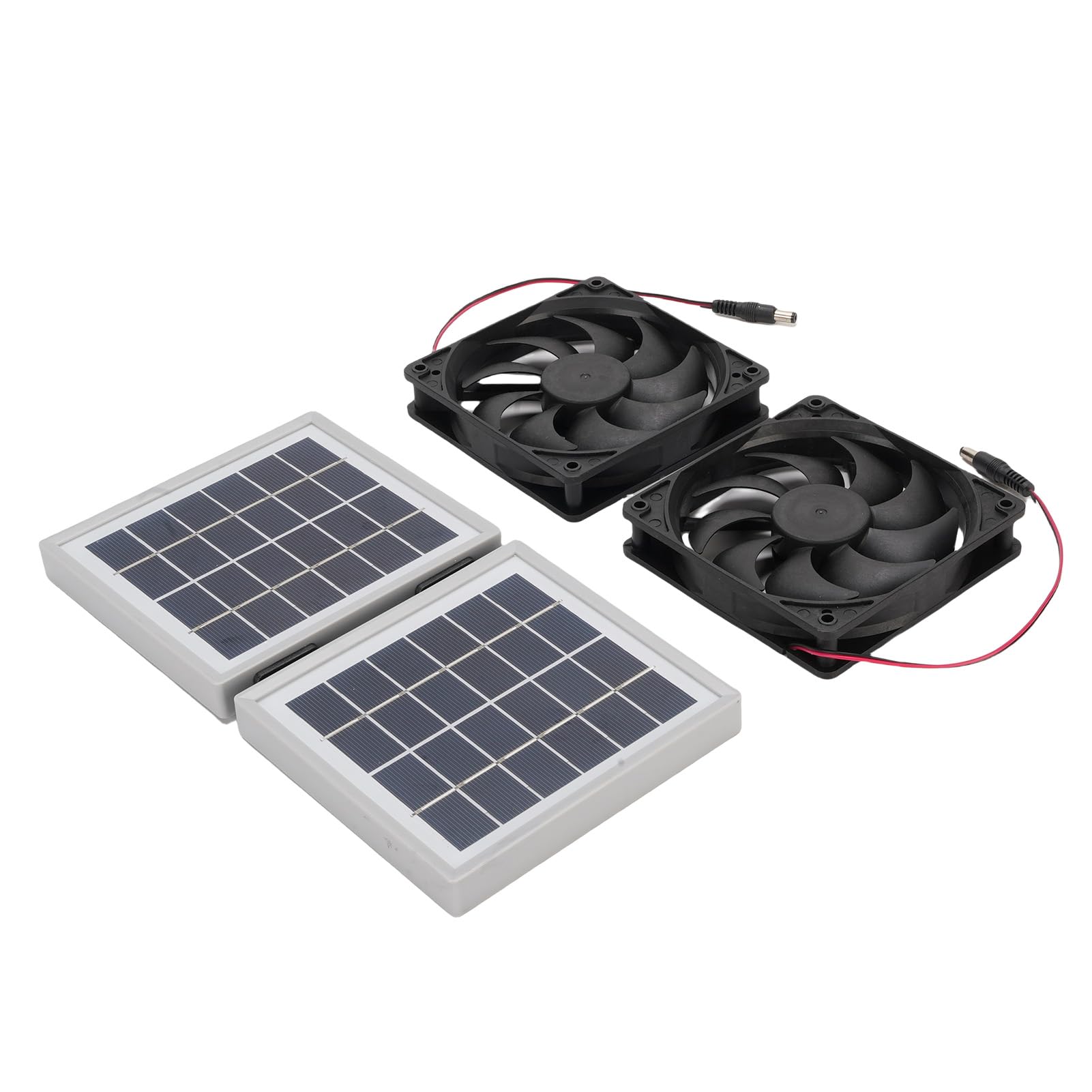 Słoneczny Wentylator Wyciągowy Ze Składanym Panelem 10 W, Przeciwdeszczowy(White)