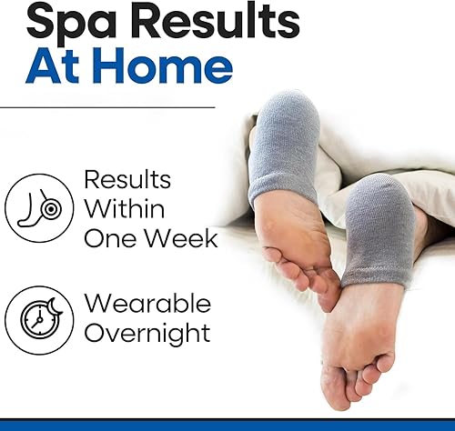 Miniatura 3 de Calcetines hidratantes para hombres y mujeres  Tratamiento de talón agrietado con aloe vera  Removedor de callos en los pies  Calcetines de aloe