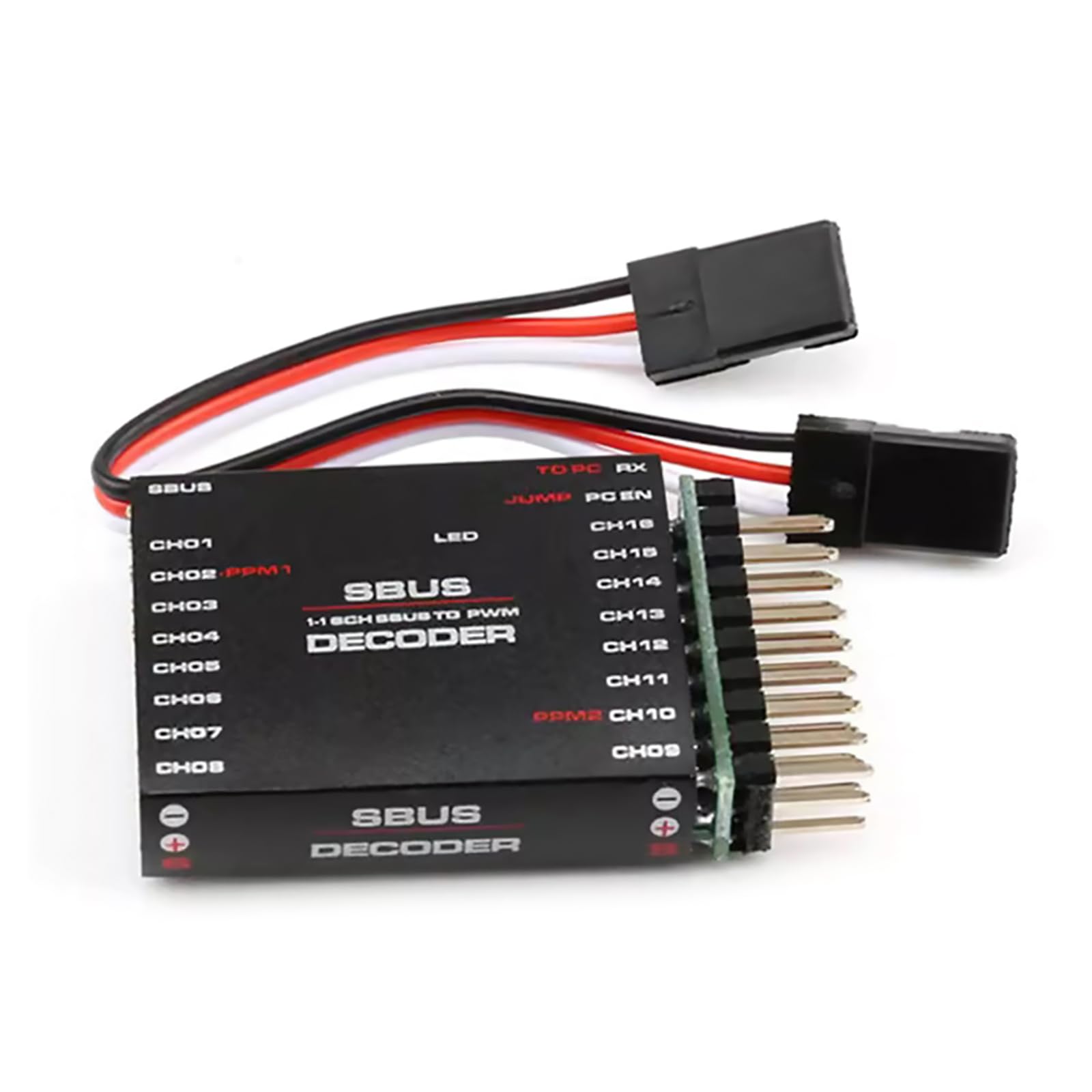 16CH SBUS al convertitore PWM/PPM/DECODER per Futaba per i segnali SBUS del trasmettitore Frsky