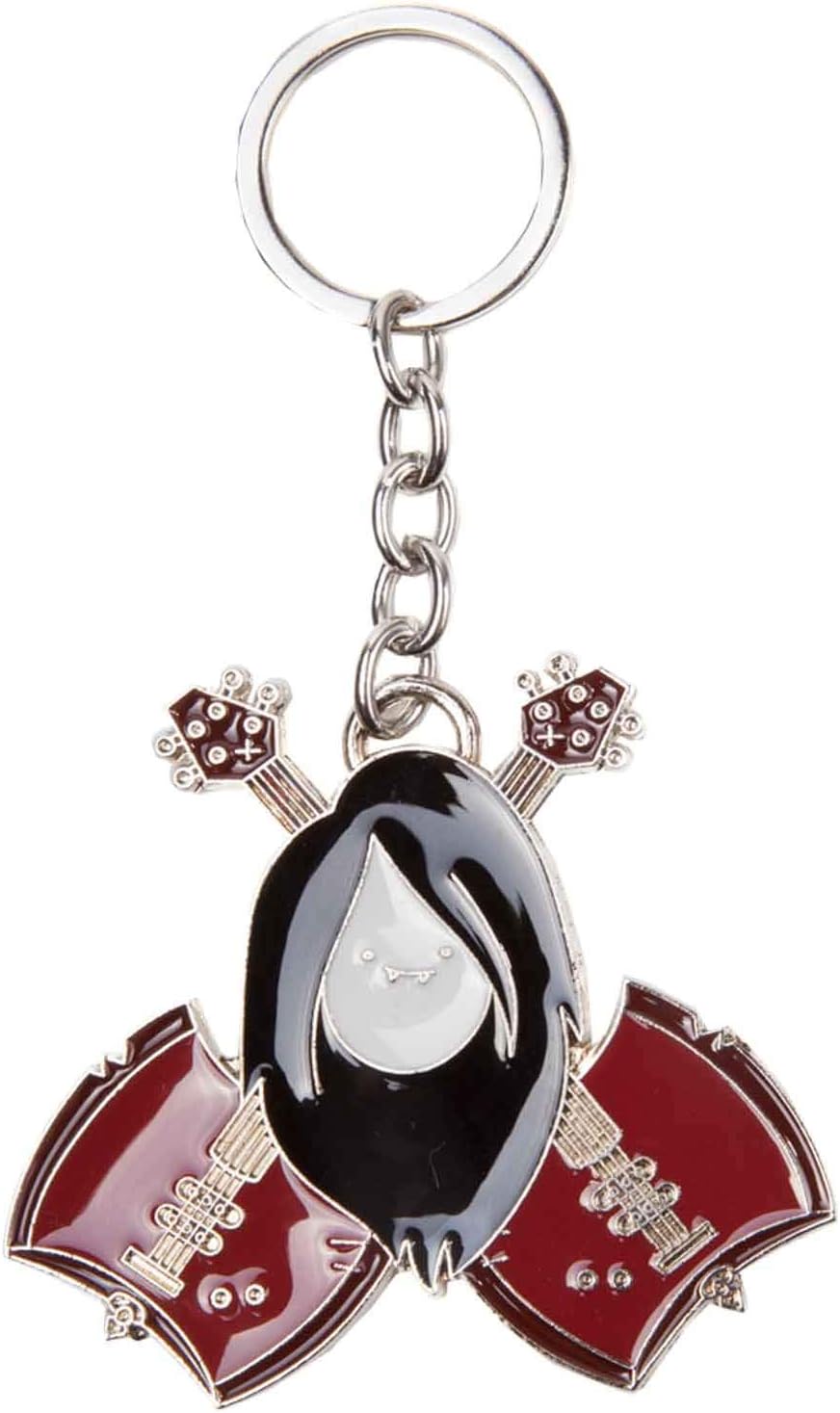 Adventure Time KE200406ADV Marceline with Guitar Metal Keychain Keyring, Black