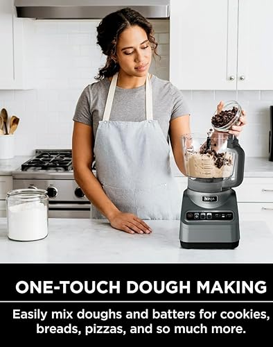 Miniatura 7 de Ninja Procesador de alimentos profesional, motor de 850 W, capacidad de 9 tazas, 3 programas preestablecidos de iQ automático, potente batidora de