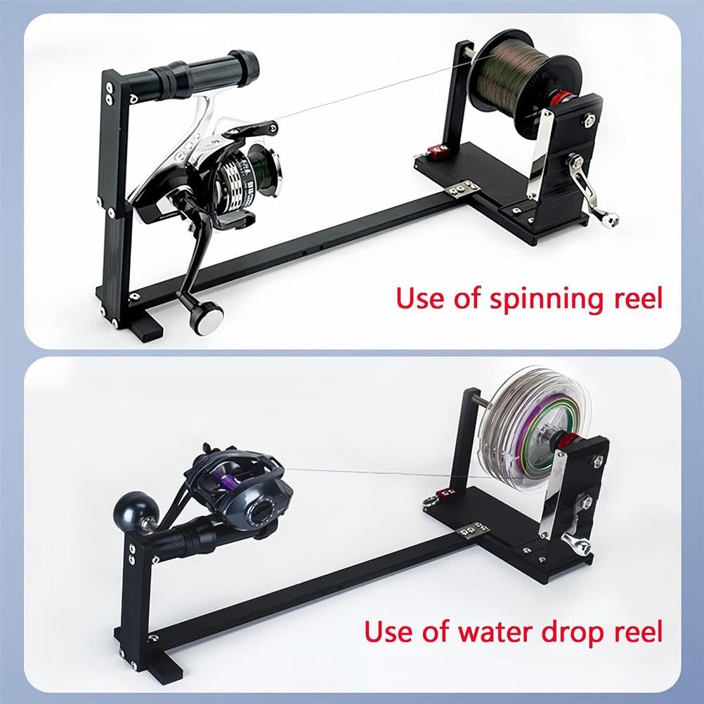Enrouleur de ligne de pêche, station de bobinage avec tension réglable, pour moulinets de lancer et de lancer