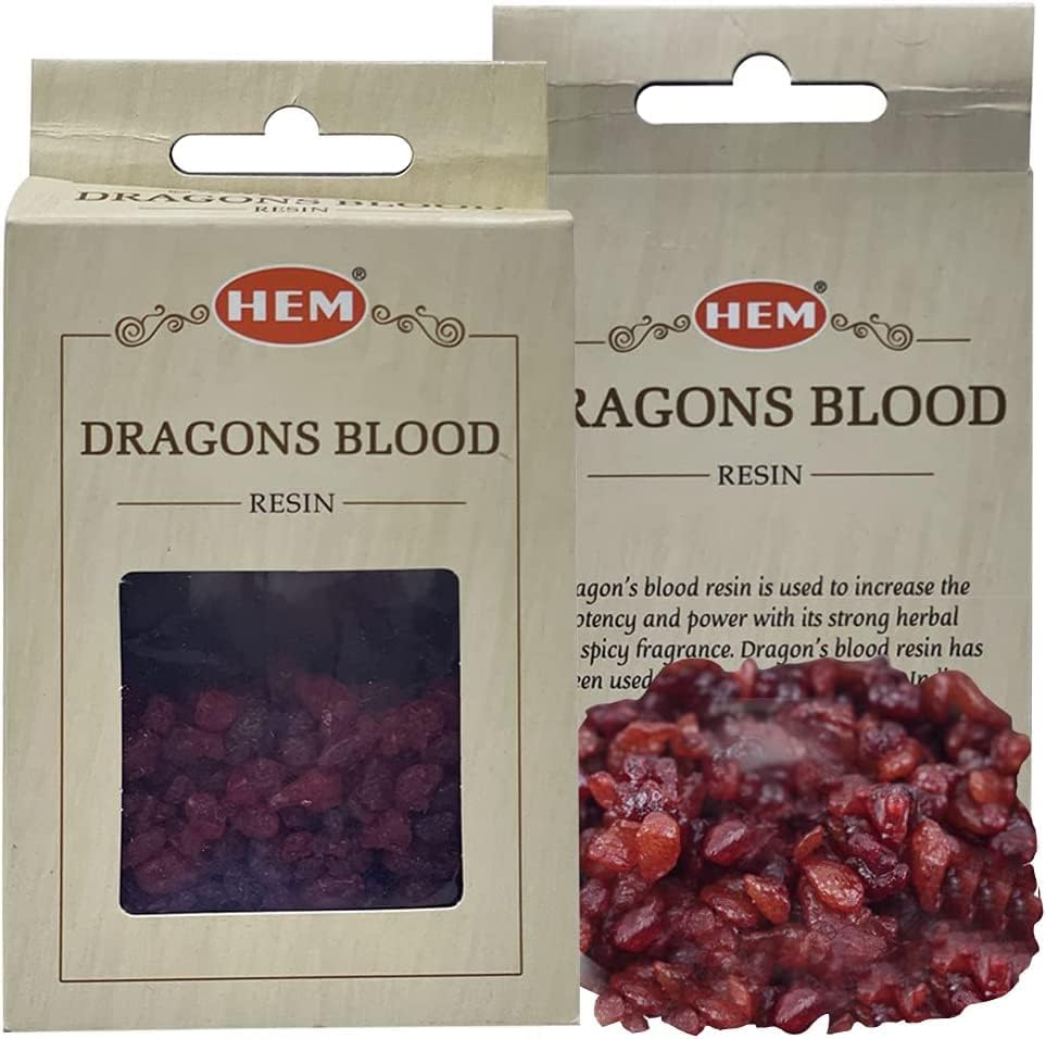 Miniatura 7 de TRUMIRI Incienso de Sangre de Dragón 100% Natural Árbol Aromático Góma Cristales Sólidos y Malla de Acero