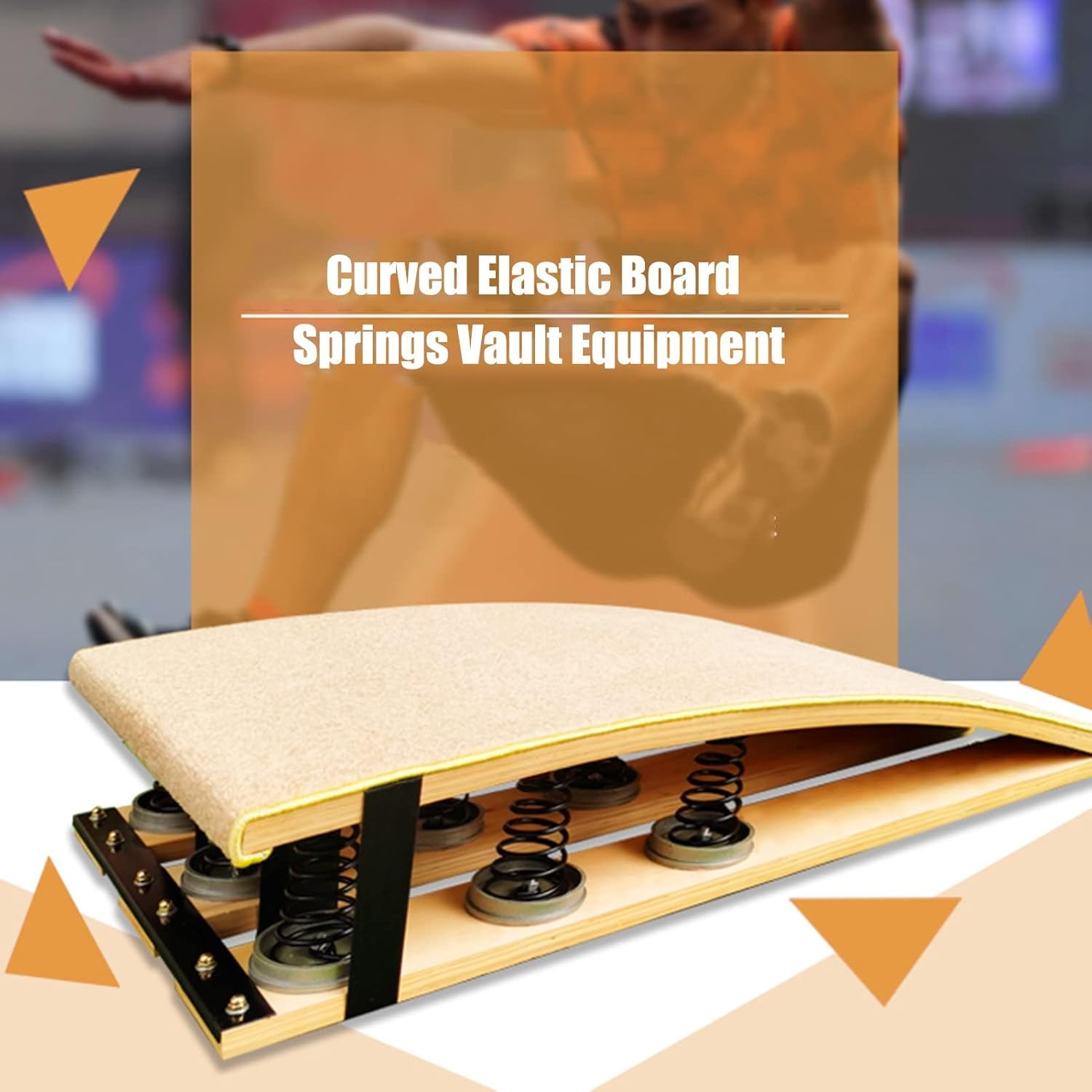 HAIXHX Hard Wood Gymnastics Springboard for Home, Vaulting High/Long Jump Flips Gymnastics Wushu Training, Adult Teens Sport Equipment