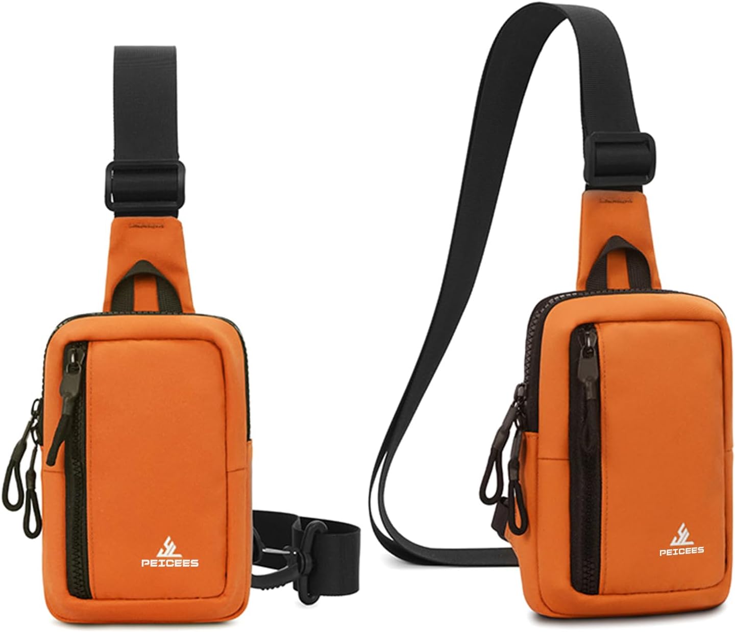 Peicees Small Crossbody Bag for Men Women Mini Sling Bag Travel Running Phone Daypack Cross Body Shoulder Bags with Keyholder - Image 8