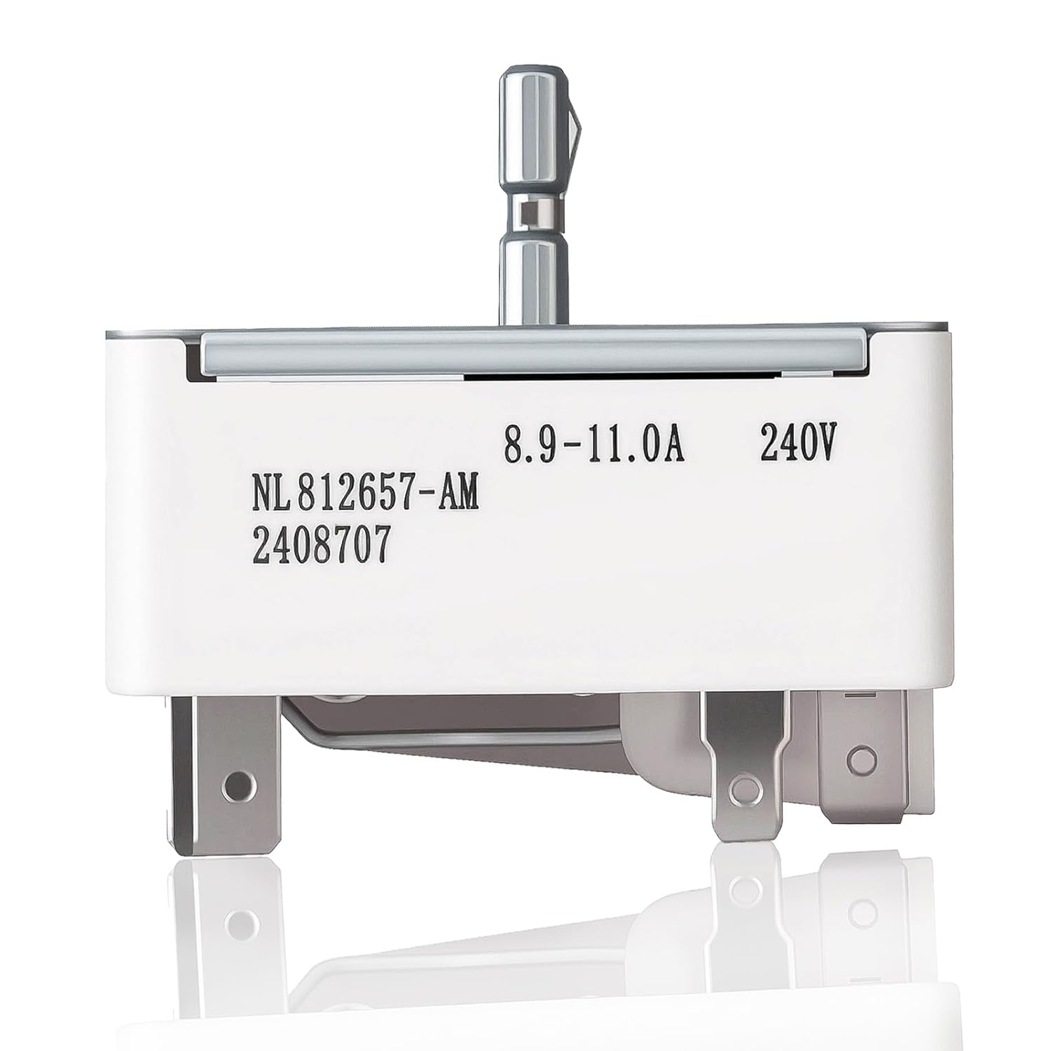 WB23K10003 8 Inch Burner Control Switch for GE Range Replaces 1085975 AP3792641 Durable Easy to Install Infinite Switch