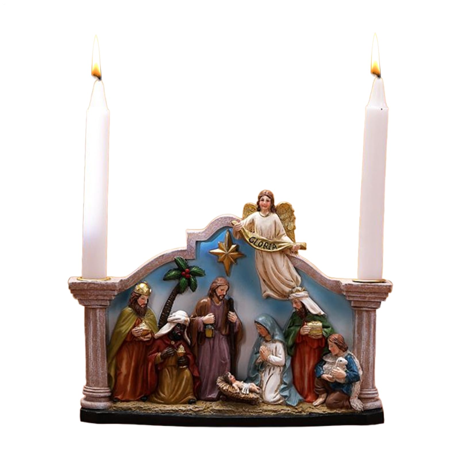Candelero Del Nacimiento Decoraciones Navideñas Para Velas