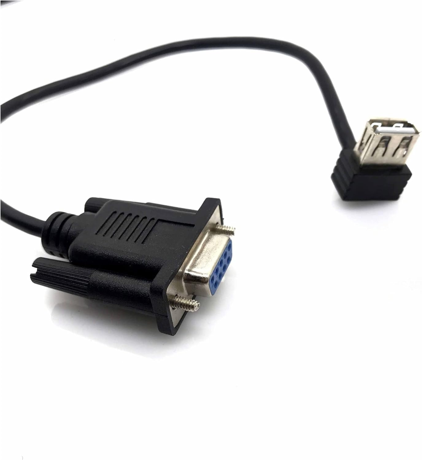 RS232 DB9 Female to USB 2.0 A Female Serial Cable Adapter Converter 8" Inch 25cm