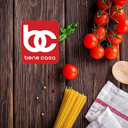 Bene Casa - Flying Saucer Sandwich Press With Heavy-Duty Natural Wooden Handles (16") - Ideal For Bonfire Or Camping Cooking #TOP5