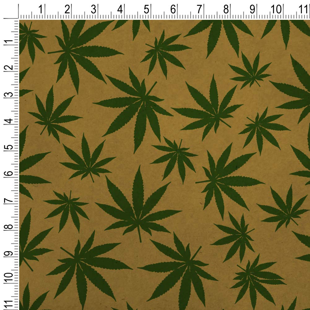 Cannabis Leaves Wrapping Paper, Weed Lovers Gift Wrapping, Weed Hemp