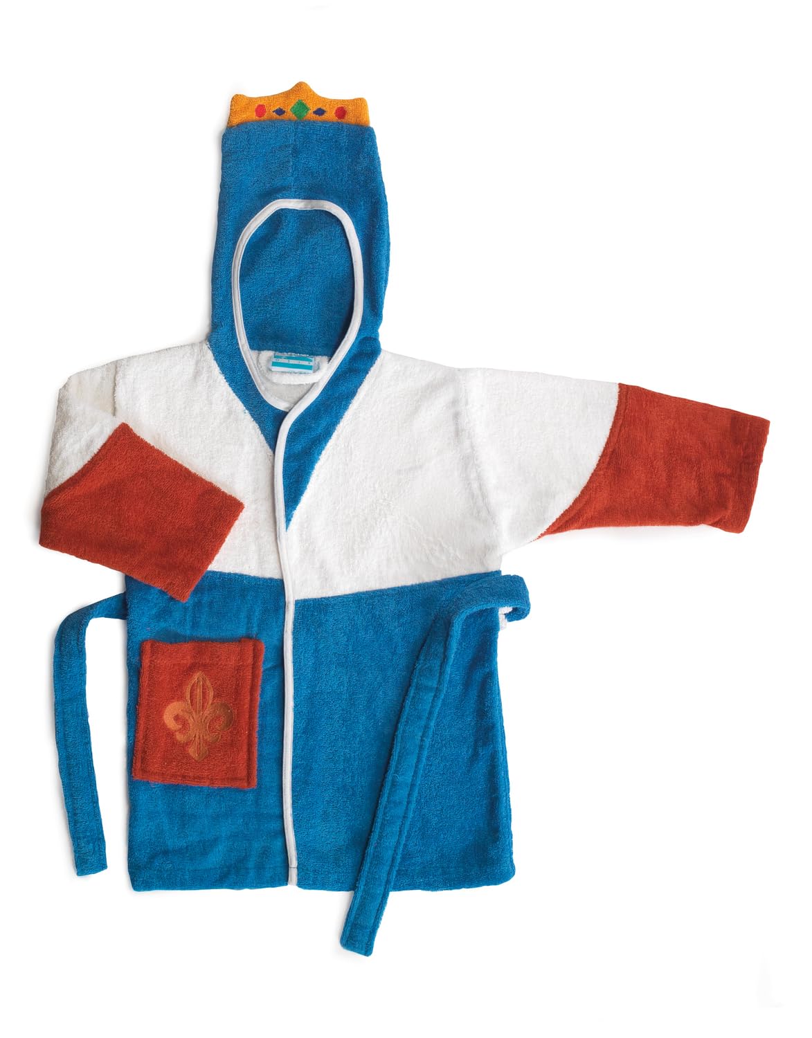 Peignoir King à capuche taille 2 avec sac de rangement brodé pour adulte