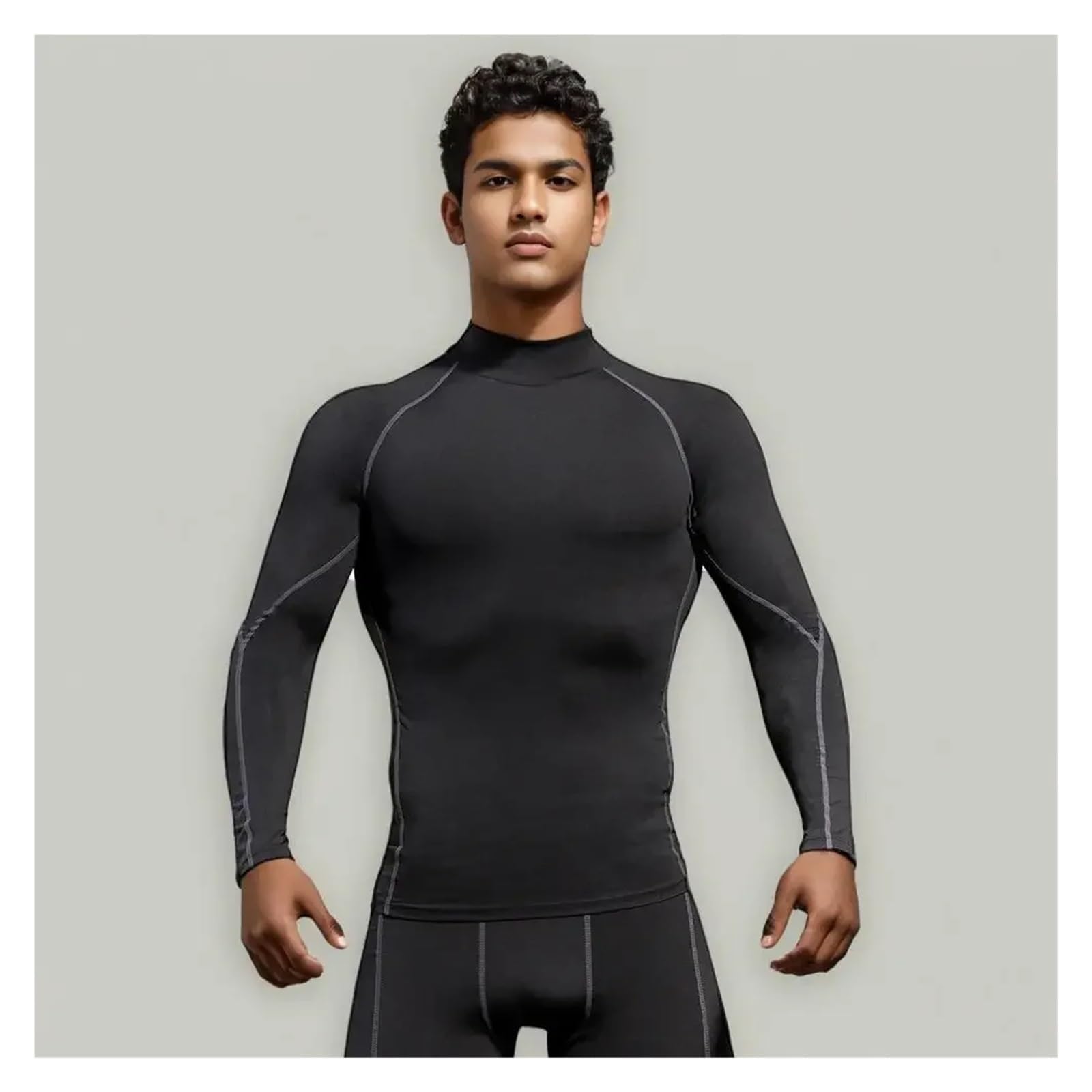 Camisa de compresión for Hombre, Camisetas Manga Larga for Correr, Fitness, Ropa Entrenamiento Ajustada Secado rápido, Gimnasio, Camisas Culturismo