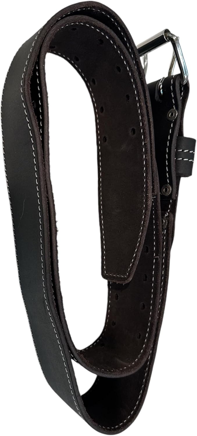 LAUTUS 2 1/2 Inch Heavy Duty Top Grain 100% Pure Leather Tool Belt For Construction, Farmers, Handyman Work Wide Belt | Extra Long 33 Inches to 56 Inches - Image 8