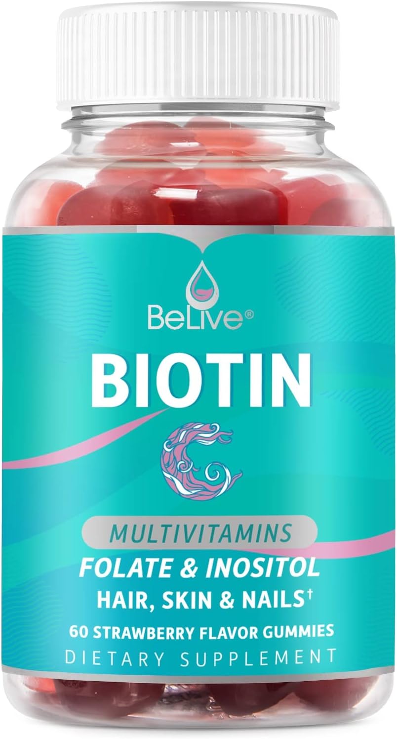 Biotin 5000mcg Hair, Skin And Nail Growth Support Gummy Supplement - View #3